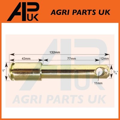 Kat 1/2 Stufen Oberlenkerbolzen 132 mm für Case International IH 685 685XL Traktor