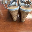 Jellypop Light Blue Crochet Wedge Strappy Sandals Women's Size 8 Ankle Strap — photo 3