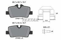 Textar Bremsbelagsatz, Scheibenbremse 2142101 FüR BMW