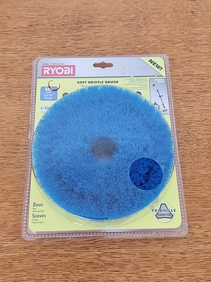 #ad RYOBI 8quot; Soft Bristle Brush for P4500 P4500 P4510 Power Scrubbers New $21.21
