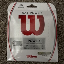 Wilson - WRZ941700 - NXT POWER Gauge 17 Tennis Raquet String - Natural Color