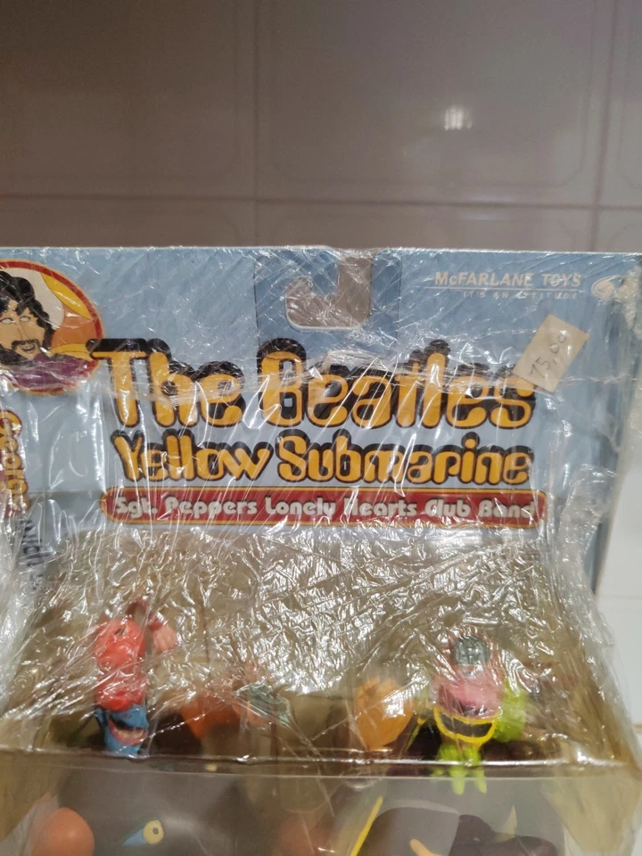 George With Snapping Turk- The Beatles McFarlane Toys Yellow Submarine VTG NEW - Immagine 2 di 4