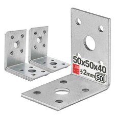 Winkelverbinder 50x50x40 mm verzinkt 2 mm 50 Stk. Lun Fix