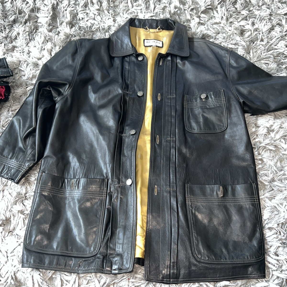 Blakes of Covent Garden London Leather Jacket L 44 UK