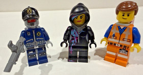 Emmet The Lego Movie tlm018 tlm017 tlm025 Minifigures Robo Swat Wyldstyle