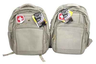 Lot of 2 SwissGear Scansmart SA6392 Laptop Backpack New Beige - Free shipping