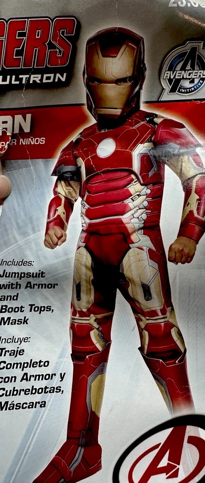 Disfraz de Iron Man para niños Body completo Halloween Juegos con disfraces Conjunto Grande  Foto 3 de 4