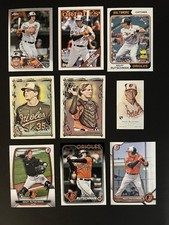 Adley Rutschman Lot (9) Rookies Chrome Bowman RC Baltimore Orioles