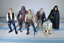 SECHS FIGUREN CHEWBACCA R2D2 LUKE HAN 3,75 INCH STAR WARS FIGUR REF D5276