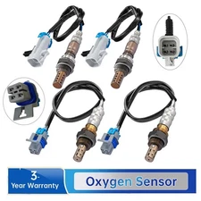 4Pcs Upstream+Downstream 02 Oxygen O2 Sensor for 08-14 Chevy Suburban 1500 5.3L