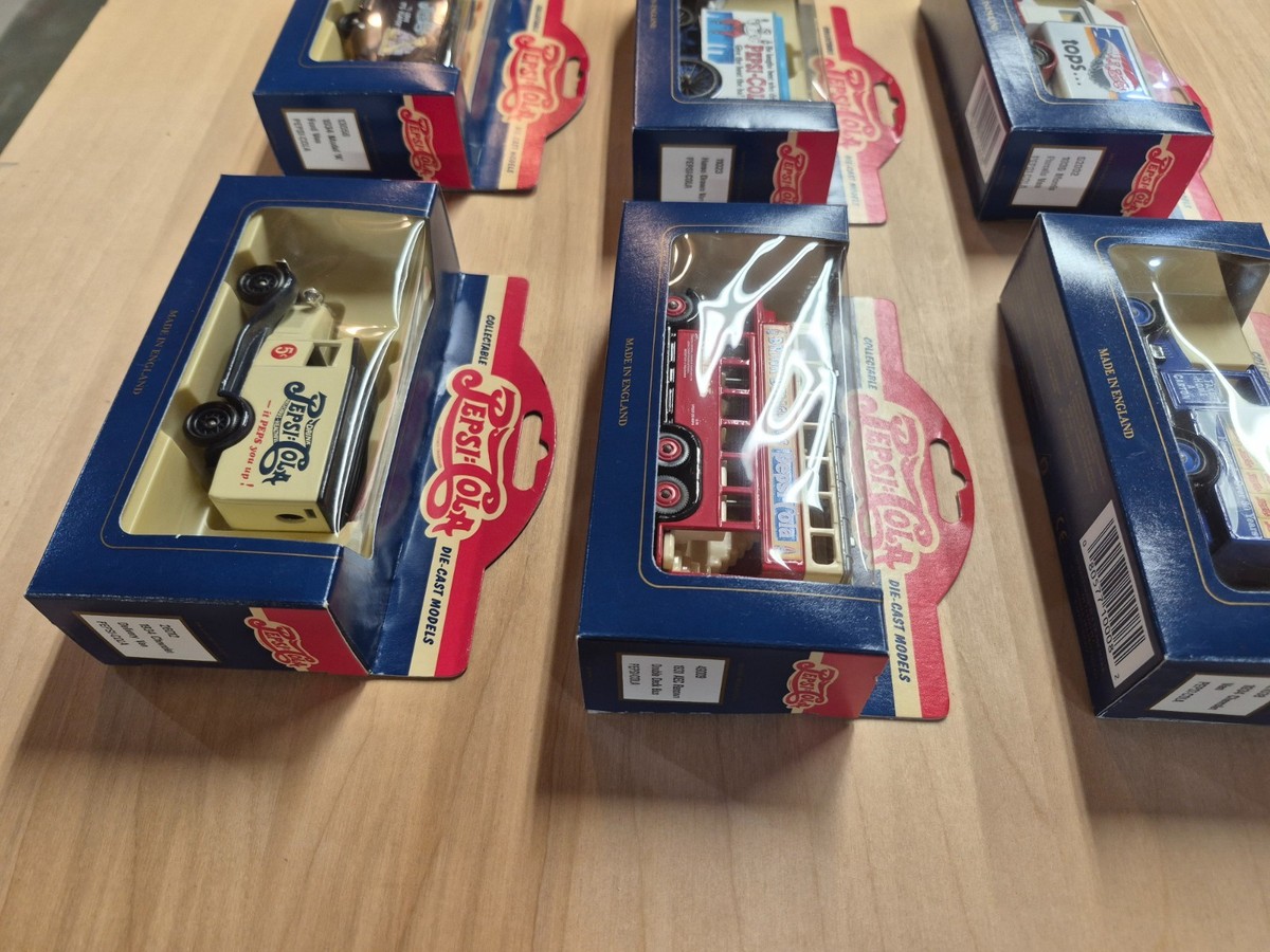 Pepsi Cola Die Cast Lledo Model Delivery vehicles, 6pcs | eBay