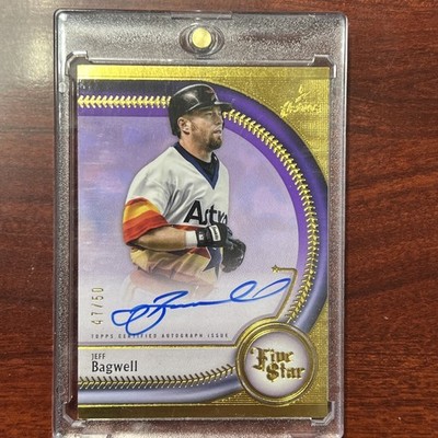 2025 Topps Five Star JEFF BAGWELL Five Star Career Astros Purple 47/50 FSA-BAG