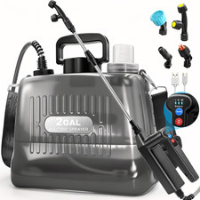 Battery Powered Sprayer 2 Gallon, Electric Weed Sprayer with 3 Adjustable Pre...