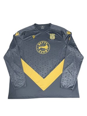 Wrexham FC Macron Training Shirt Size 5XL Long Sleeve Grey Gold 2024/25