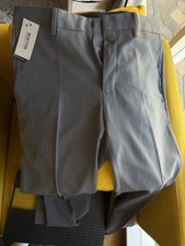 Kenneth Cole Reaction Men  s Dress Pants 32 X 32 Stretch Slim Fit Grey NWT