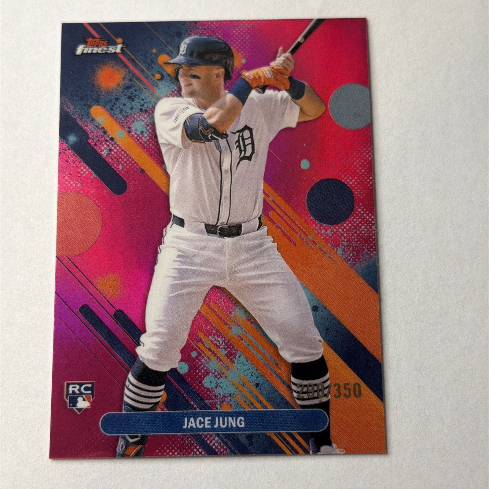 2025 Topps Finest - Common Jace Jung #29 Magenta Refractor /350 (RC)
