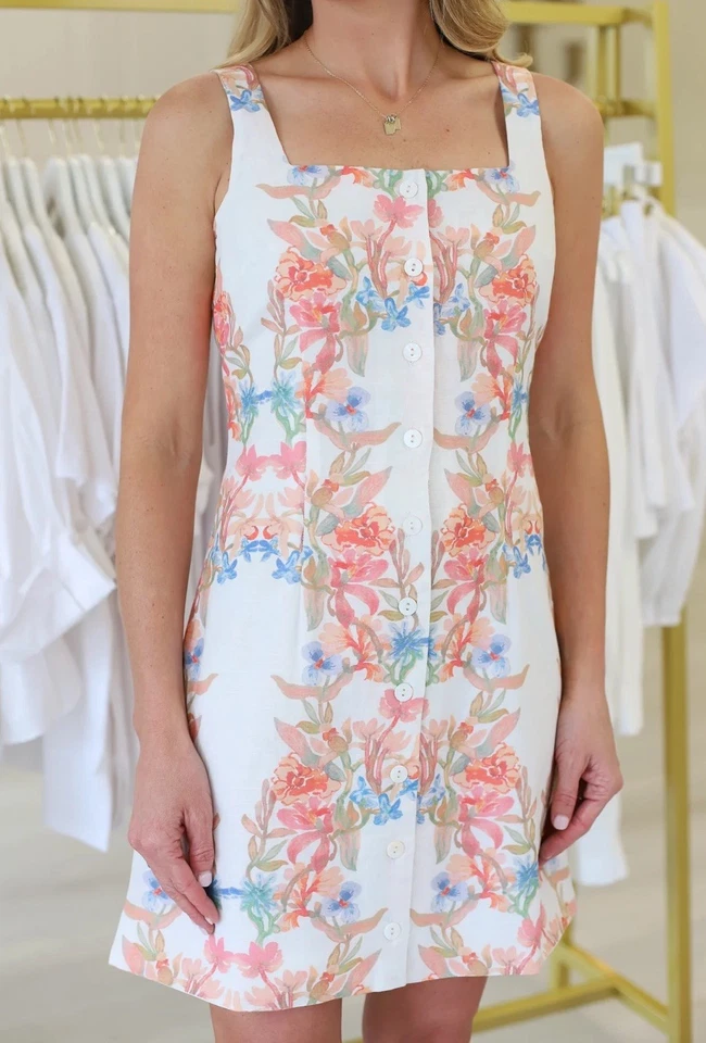 Mini Vestido Para Mujer Anthropologie Allison New York Renee Floral Talla 2/XS Foto 4 de 4