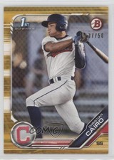 2019 Bowman Draft Gold 37/50 Christian Cairo #BD-195 1k5