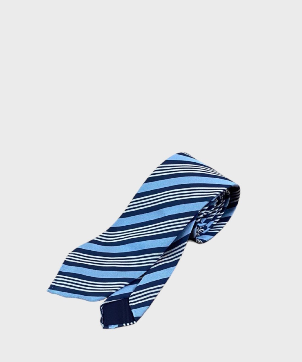 Петрониус, 1926, краватта тре пьеге в сете, полковой блю аззурро KS3.04RBA