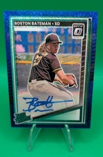 Boston Bateman 2025 Panini Donruss Optic FOTL Blue Glitter Prizm Auto SSP /3 