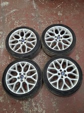 FORD FOCUS 18" ALLOY WHEELS WITH TYRES CM5J-GB SILVER 8J ET55 235/40/R18
