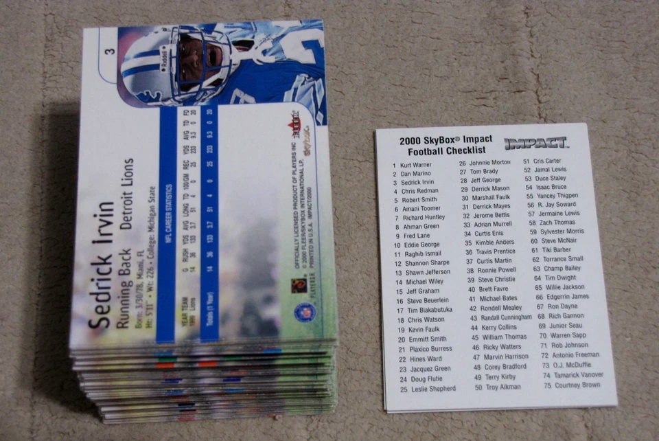 2000 Impact Football (Pick Choose Complete) - Image 2 of 2