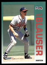 1992 FLEER JEFF BLAUSER #353 ATLANTA BRAVES 657