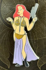 Princess Leia Organa Slave Star Wars FANTASY Pin Jessica Rabbit LE 100