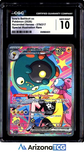 Iono's Bellibolt ex graded CGC 10 for sale on eBay