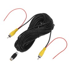 49.2ft Male to Male RCA Extension Cable Black with Coupler