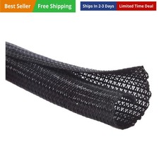 10ft - 3/4 inch Cord Protector Wire Loom Tubing Cable Sleeve Split Sleeving F...