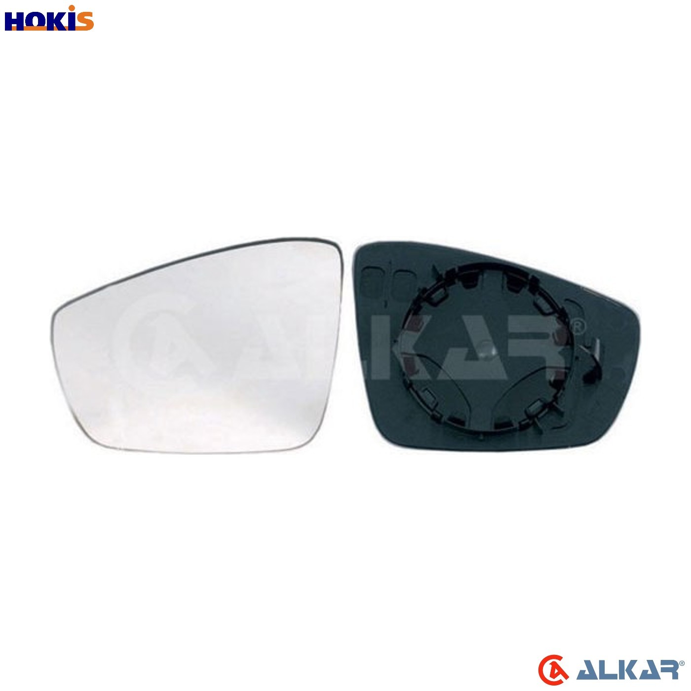 Mirror insert glass Right for small mirror housing 6402127 ALKAR for VW SEAT - Image 10