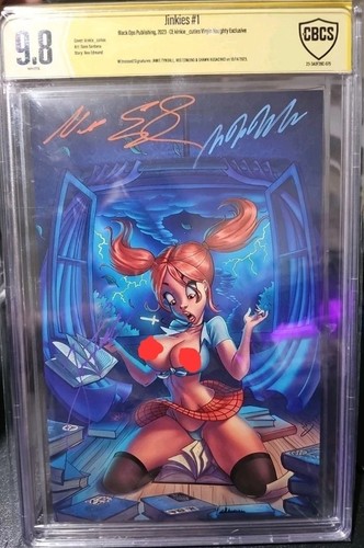 Jinkies #1 Kinkie_cuties Topless Exclusive Triple Sig CBCS 9.8 RARE !!! 🔑