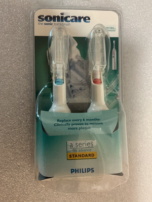Phillips Sonicare A Series Advance Standard Replacement Toothbrush Heads 2 Pack