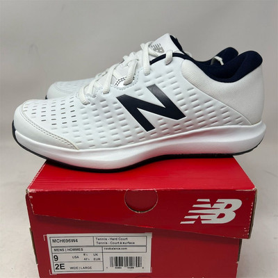 New Balance Men's Tennis Shoes White Size 9 Wide Athletic Sneakers