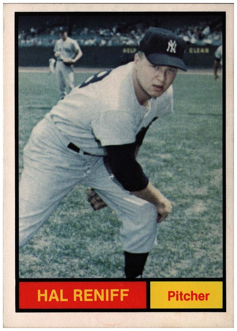 1982 Renata Galasso  Hal Reniff #32 1961 World Champion New York Yankees