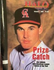 California Angels HALO Official VTG Program Tim Salmon (1994)
