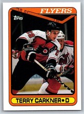 1990-91 Topps Terry Carkner Philadelphia Flyers #381