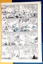 RARE~Mickey Mouse vs Air Pirates 1971 Original Art Pg. 10 Underground