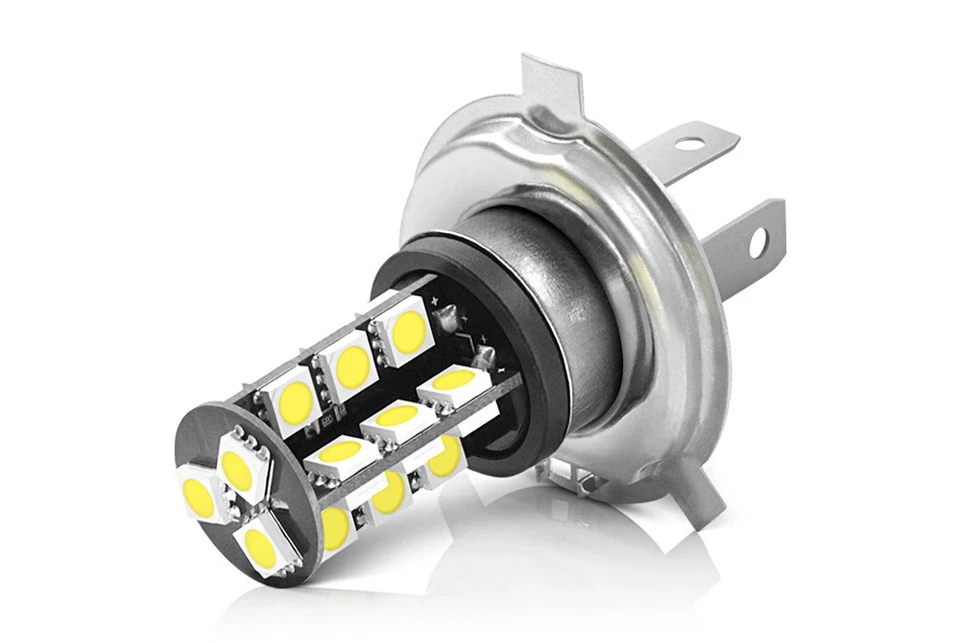 2x H4 CANBUS HEADLIGHT BULBS 27 SMD LED ERROR FREE XENON WHITE H4 BULBS  - Image 3 of 4