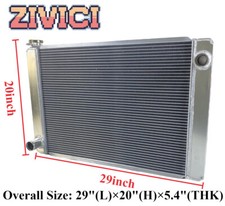 3 Row Cooling Radiator Aluminum Racing Universal Overall Size 29x20x5.4 3 Row Cooling Radiator Aluminum Racing Universal Overall Size 29x20x5.4