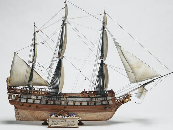 1\400 Frigate BONHOMME RICHARD Sailing Ship Modelist 140001 Plastic Model Kit