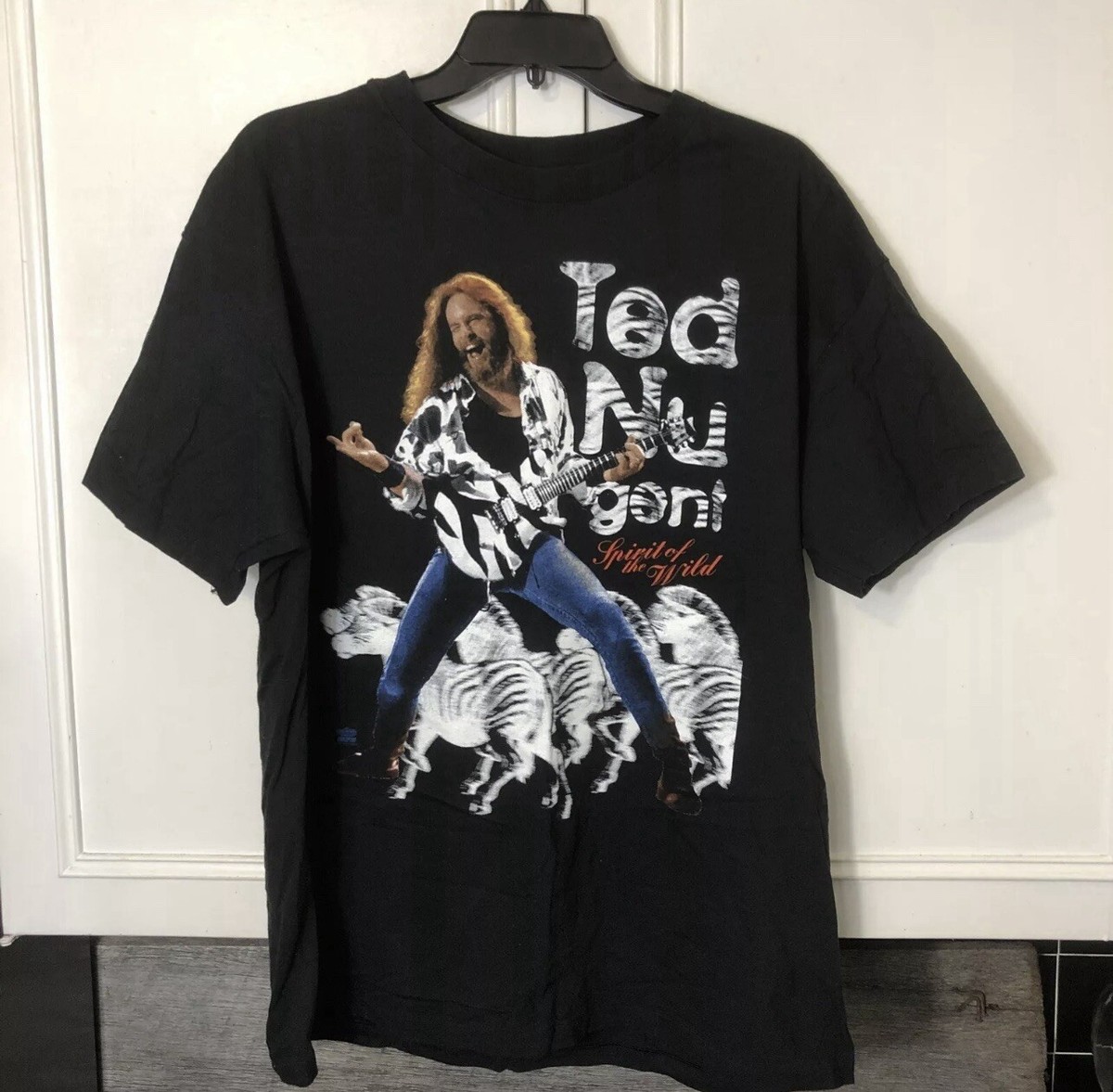 ViNTAGE 70‘sパキ綿ロックTシャツ TED NUGENT Vintage Ted Nugent T-shirt spirit of the wild tour 1994 Size XL