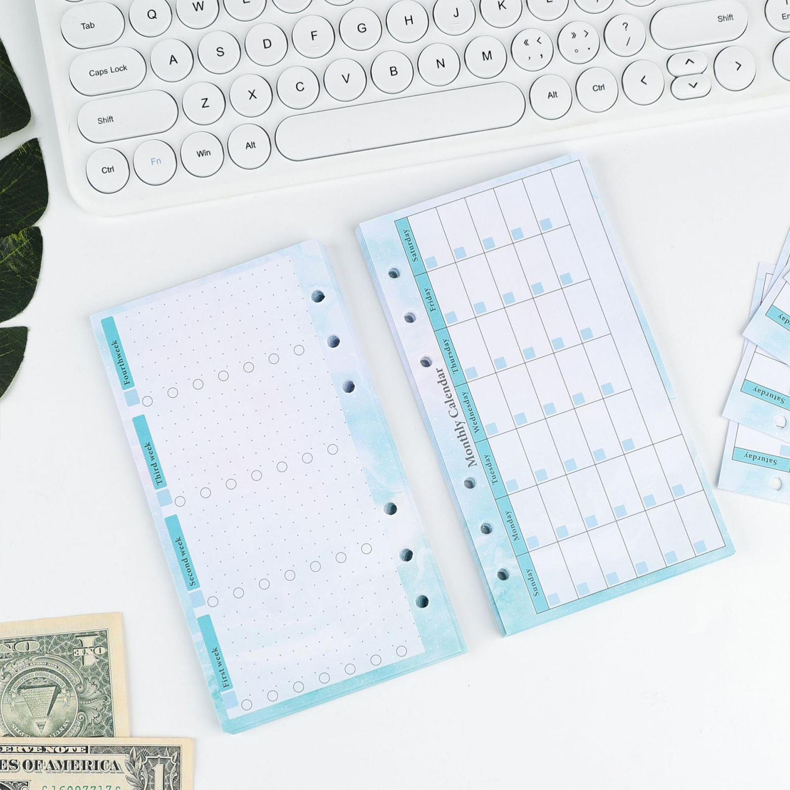 Refillable A6 Budget Planner Inserts Notebook A6 Monthly Weekly Planner Inserts eBay