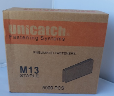 1 CS. M08/M13-1/2'' GALVANIZED STAPLES FOR SENCO BY UNICATCH 5000/BOX 8 BXS. 40K