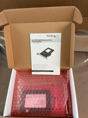 StarTech.com U.2 to PCIe Adapter - x4 PCIe - For 2.5'' U.2 NVMe SSD - SFF-8639 PC