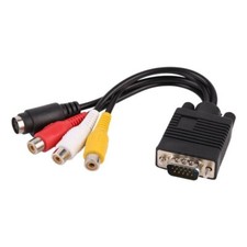 Adattatore Video AV/RCA/S-Video To VGA - Convertitore Per PC E Proiettori