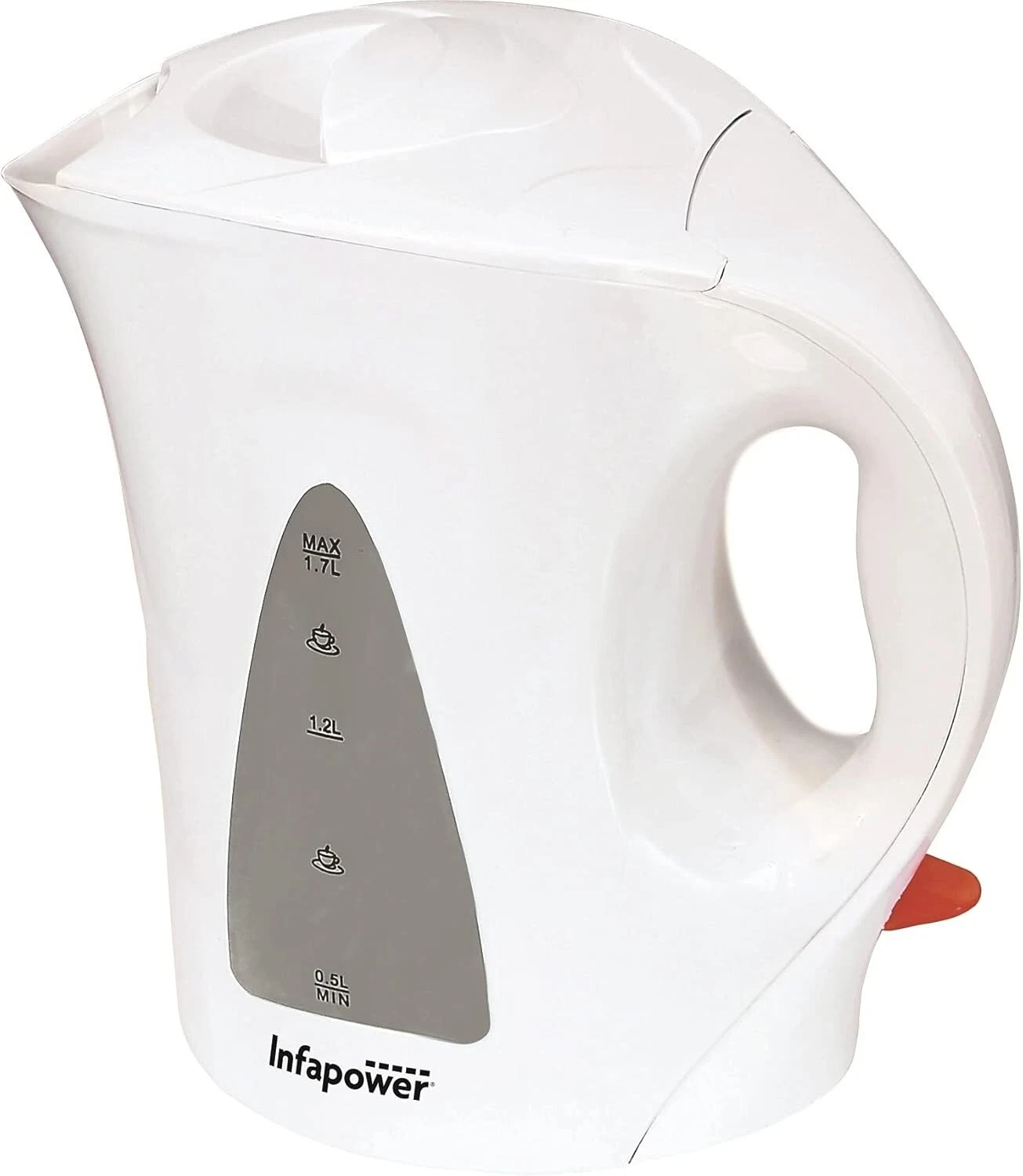 Infapower X501 Cordless Electric Kettle 1.7L 2200W White Dry Boil Safe Jug