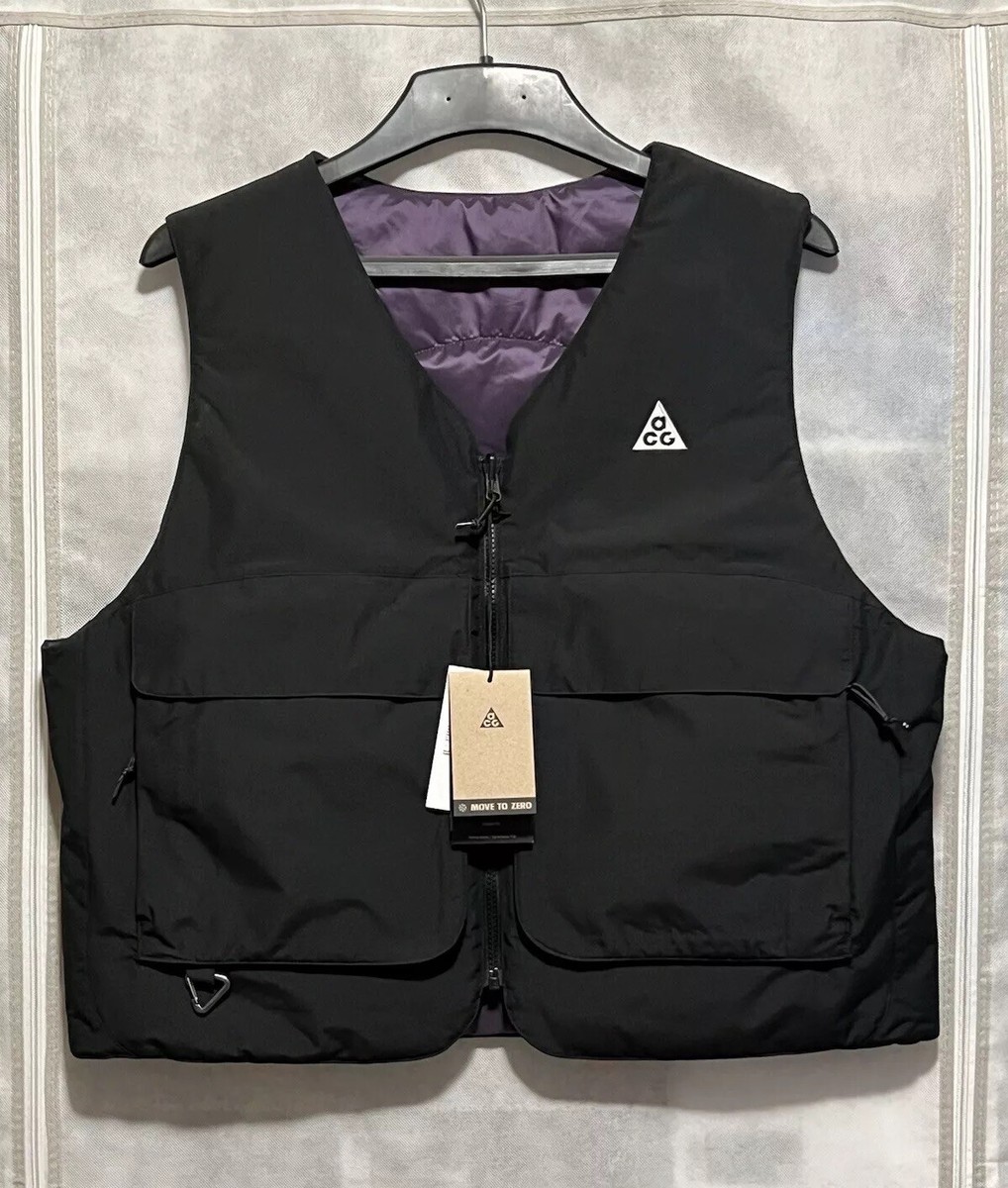 Nike ACG Skull Peak PrimaLoft Reversible Vest Black Purple Nike ACG Skull Peak PrimaLoft Reversible Vest Black Purple