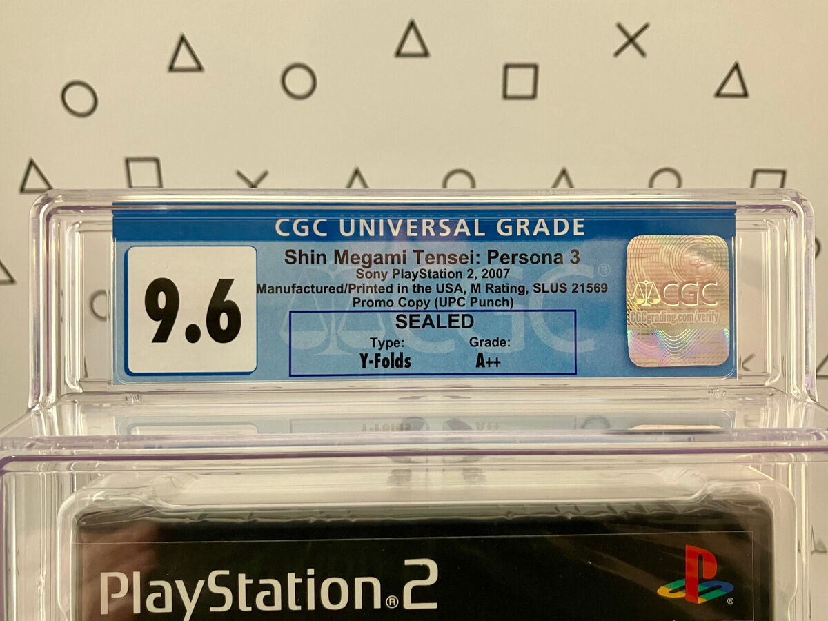 Persona 3 Sealed PS2 - CGC 9.6, A++ Promo Copy Shin Megami Persona 3 Sealed PS2 - CGC 9.6, A++ Promo Copy Shin Megami